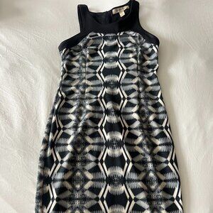 Presley Skye Black/White Midi Dress